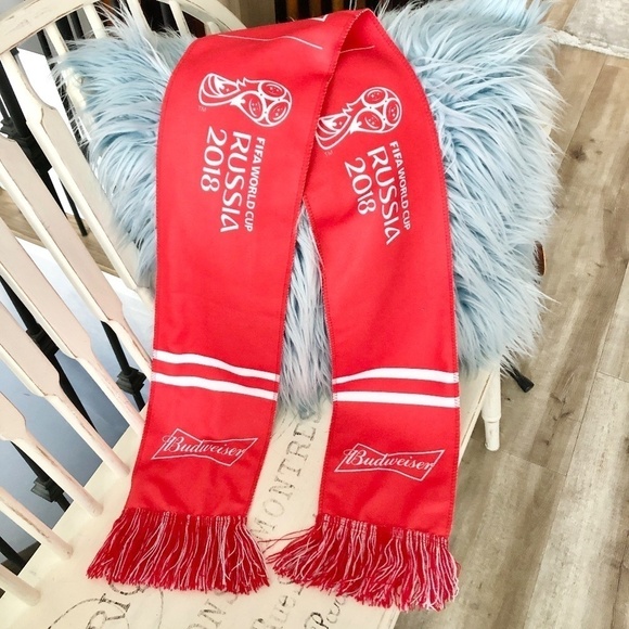 BUDWEISER, Scarf, Fifa, World Cup, Russia, 2018, Soccer, New Without Tags - Picture 4 of 9